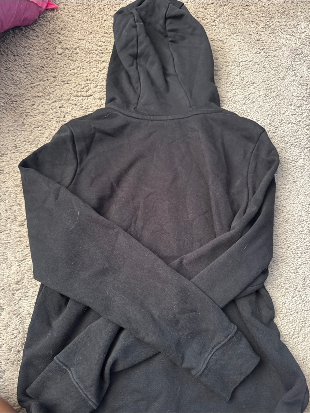 Nike Black Hoodie with White Nike Swoosh Logo - Picture 2 of 3